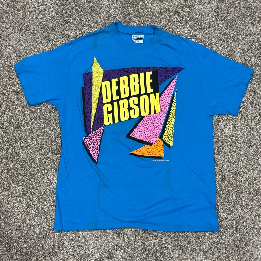 Vintage 1989 Debbie Gibson Electric Youth Tour Shirt Hanes Mens XL Single Stitch